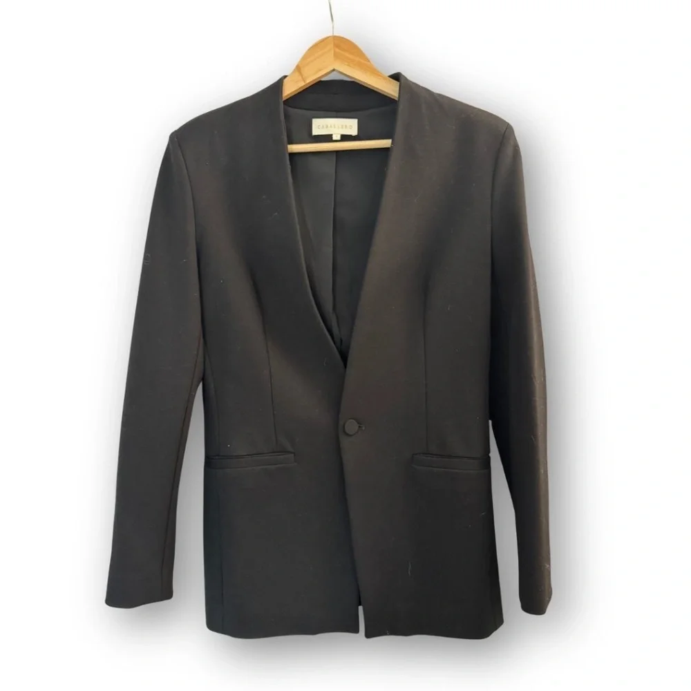 NWOT Caballero Single Button Women's Black Suit Jacket Blazer